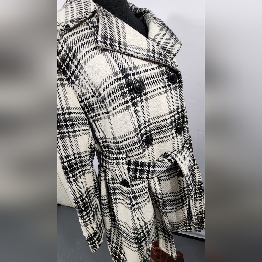 Croft & Barrow Button Coat With Belt Women's Large Petite - Picture 6 of 15